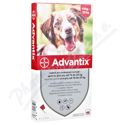 Advantix-psy s.o.10-25kg a.u.v.1x2.5ml