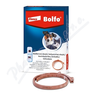 Bolfo obojek pro kočky+malé psy 1ks 38cm