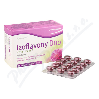 Izoflavony Duo s vitamínem D cps.60