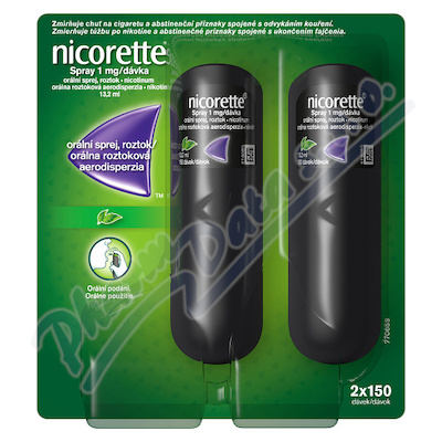 Nicorette spray 1mg/dáv.orm.spr.2x13.2ml
