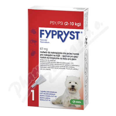 Fypryst Dogs S 1x0.67ml spot-on psy