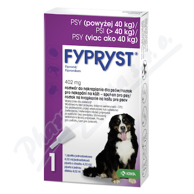 Fypryst Dogs XL 1x4.02ml spot-on pro psy