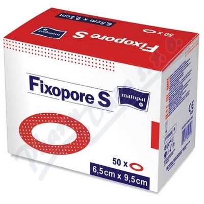 Fixopore S ovál 6.5x9.5cm 50ks ster.nápl