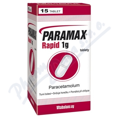 Paramax Rapid 1g por.tbl.nob. 15x1000mg