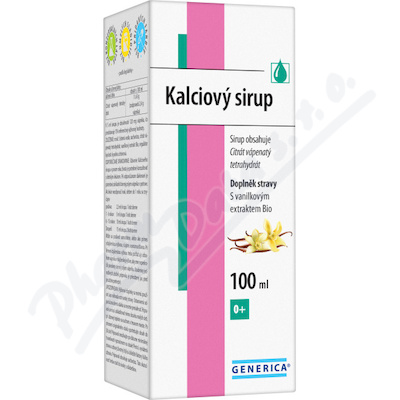 Kalciový sirup Generica 100 ml