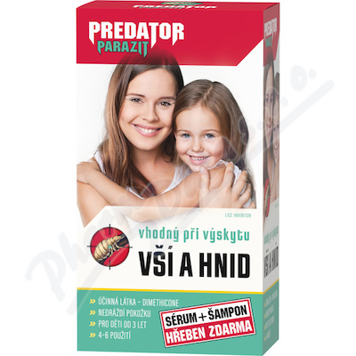 Repelent PREDATOR Parazit 2x100ml+hřeben