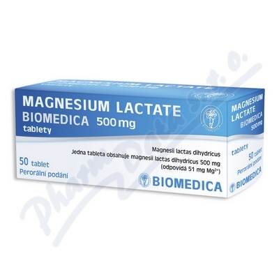 Magnesium lact.Biom.500mg tbl.50