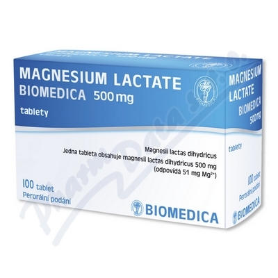 Magnesium lact.Biom.500mg tbl.100