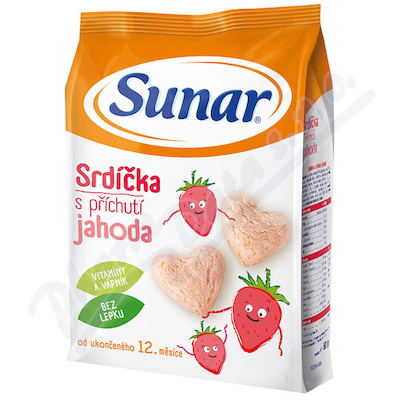 Sunar dět.snack jah.srdíčka 50g 49700050