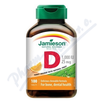 Jamieson Vit.D3 1000IU pomeranč tbl.100