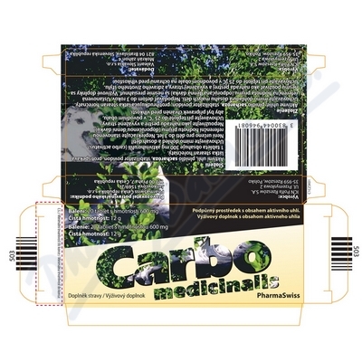 Carbo medicinalis PharmaSwiss tbl.20