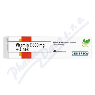 Vitamin C 600 mg+Zinek eff.tbl.20
