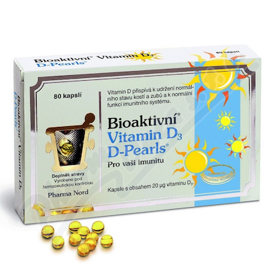Bioaktivni Vitamin D3 D Pearls cps.80
