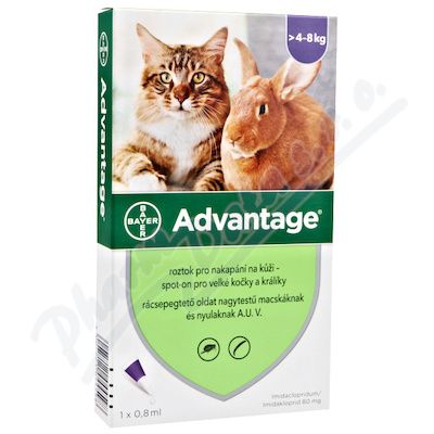 Advantage 80mg v.kočky+králici 1x0.8ml