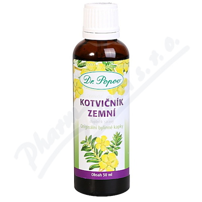 Dr.Popov Kapky byl. Kotvičník zemní 50ml