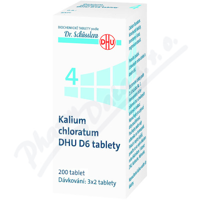 No.4 Kalium chloratum DHU D6 200tbl.