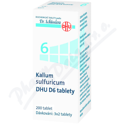 No.6 Kalium sulfuricum DHU D6 200tbl.