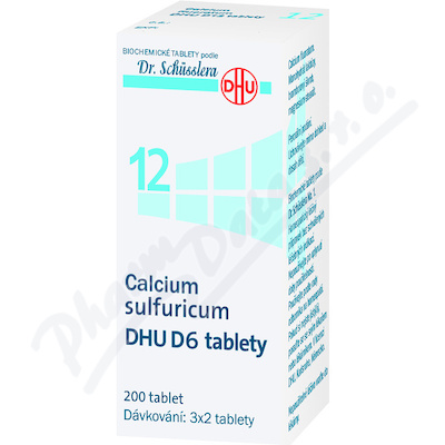 No.12 Calcium sulfuricum DHU D6 200tbl.