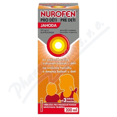 Nurofen děti Jahoda 20mg/ml por.sus200ml