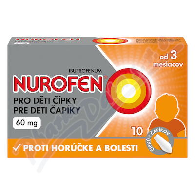 Nurofen pro deti cipky 60mg rct.supp.10