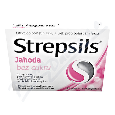 Strepsils Jahoda b.c.0.6mg/1.2mg pas.24