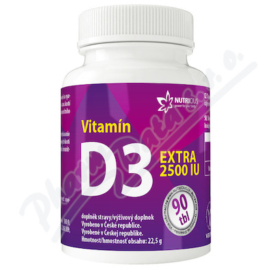Vitamin D3 EXTRA 2500IU tbl.90