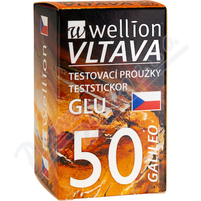 Test. prouž.Well.Gali.Vltava glukoza50ks