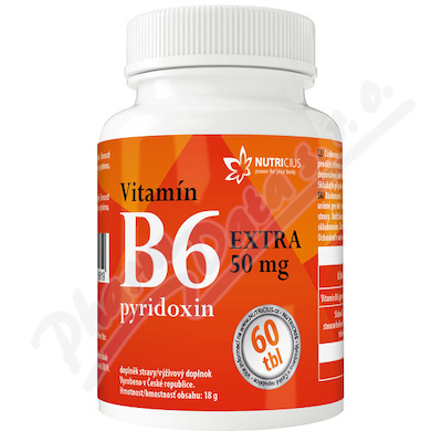 Vitamin B6 EXTRA-pyridoxin 50mg tbl.60