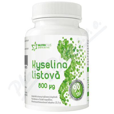 Kyselina Listova 800mcg tbl.90