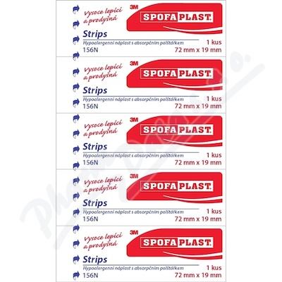 3M Spofaplast 156N Strips 72x19mm 5ks