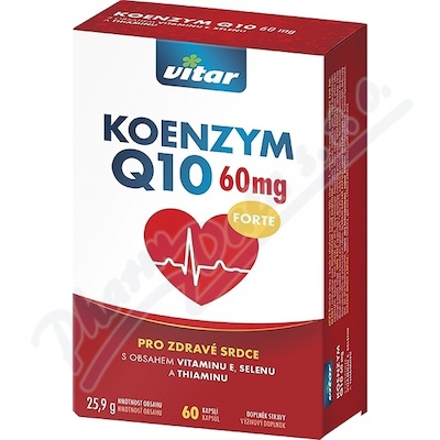 VITAR Koenzym Q10 60mg+Se+E+thiam. 60cps