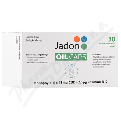 Jadon oil CBD konop.ol.15mgCBD+B12 30cps