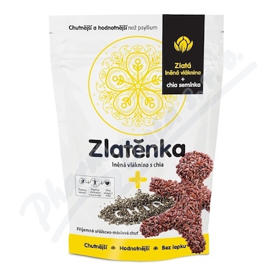 Zlatenka lnena vlaknina a chia 300g