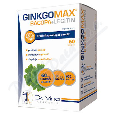 GinkgoMAX+Bacopa+Lecitin D.V.A. tob.60