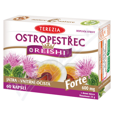 TEREZIA Ostropestřec+Reishi Forte60cps.