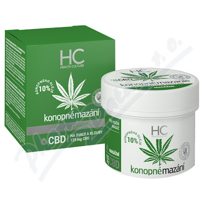 Health Culture CBD konop.masaž.maz.125ml