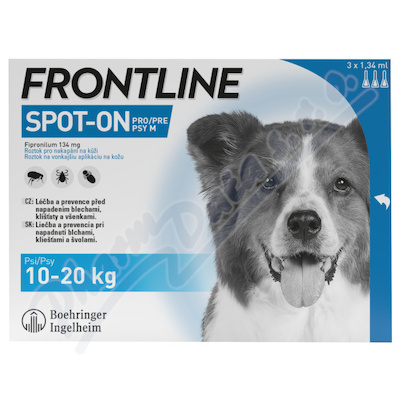 Frontline SpOnDog 10-20kg pip.3x1.34ml