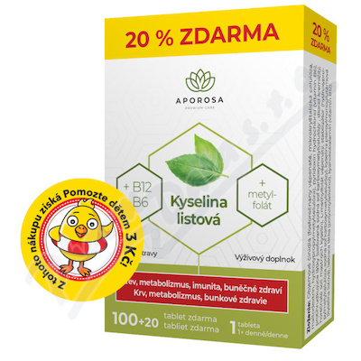 APOROSA Kyselina list.+B12+B6 tbl.100+20