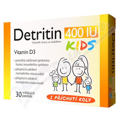 Detritin Kids 400IU vitamin D3 30past.