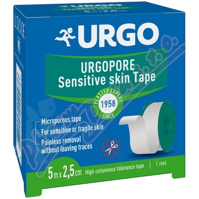 URGO PORE Naplast netkany textil 2.5cmx5