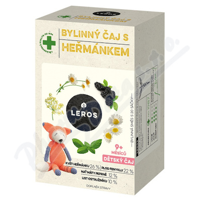 LEROS Dětský bylinný čaj s heřmán.20x1.5