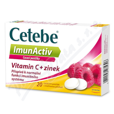 Cetebe ImunActiv Vit.C+zinek 20 cuc.pas.