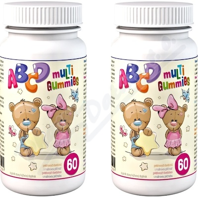 ABCD Multi Gummies 2x60 pektinovych bonb