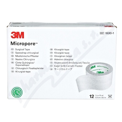3M Micropore naplast 2.5x9.1 12ks 1530-1