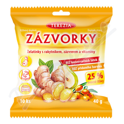 ZÁZVORKY žel.s rak.,zázvor.a vit.sáč.40g