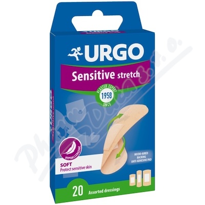 URGO SENSITIVE Citl.pokožka náplast 20ks