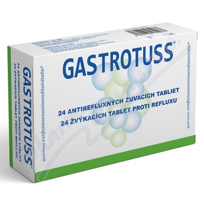 GASTROTUSS zvykaci tablety proti refluxu