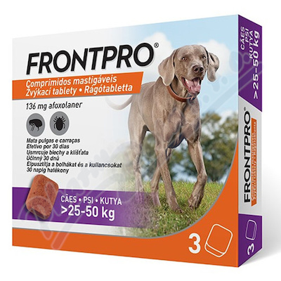 Frontpro 136mg 25-50kg zvykaci tbl.3