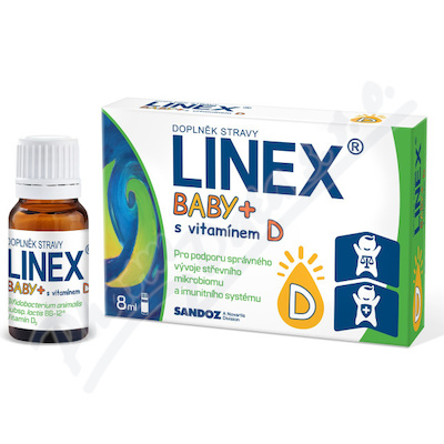 Linex Baby + s vitaminem D 8ml