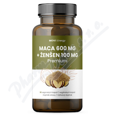 MOVit Maca 600 mg+Zen.100mg Prem.cps.90